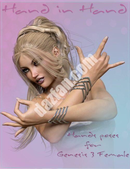 [daz姿势] 手牵手为创世纪3中的女性摆姿势-DAZ爱好者