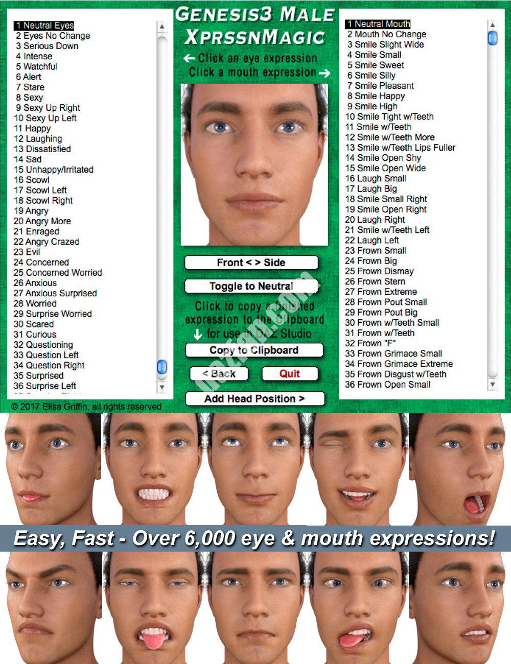 [daz姿势] 创世纪3男XprssnMagic-DAZ爱好者