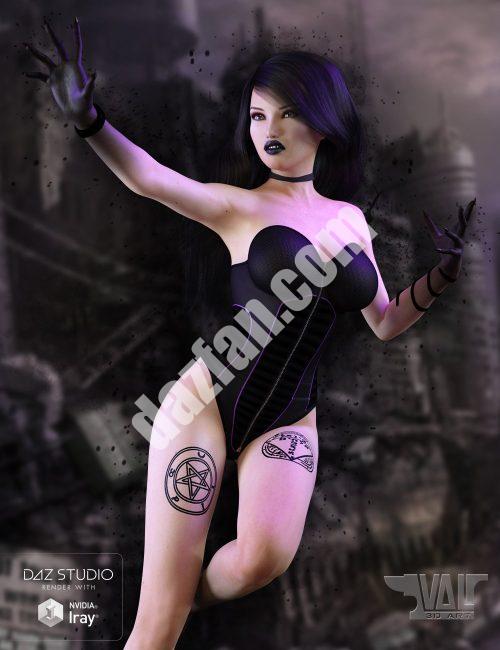 [daz姿势] 女巫为创世纪3的女性摆姿势和表情-DAZ爱好者