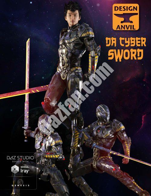 [daz姿势] DA Cyber Sword and pose for Genesis 3-DAZ爱好者
