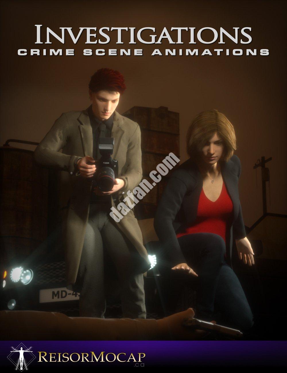 [daz姿势] 犯罪现场调查动画和积木创世纪2和3-DAZ爱好者