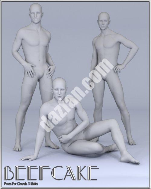 [daz姿势] 猛男为创世纪3男摆姿势-DAZ爱好者