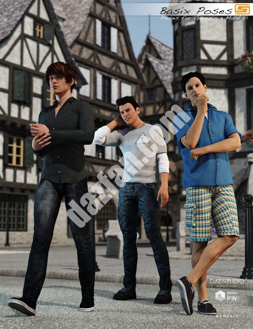 [daz姿势] Basix -为创世纪3摆姿势-DAZ爱好者