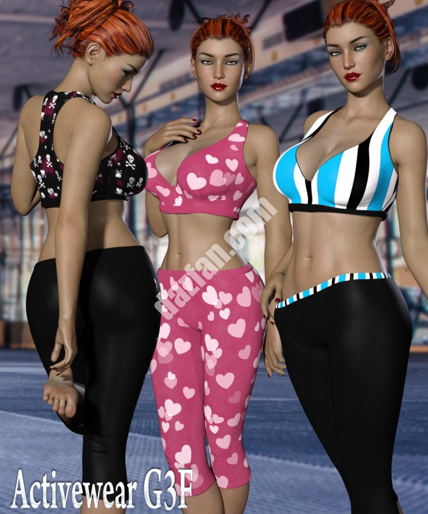 [daz服装] 运动服G3F-DAZ爱好者
