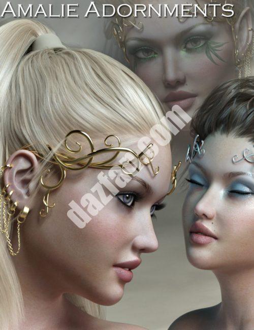 [daz服装] 创世纪3章的Amalie装饰品-DAZ爱好者