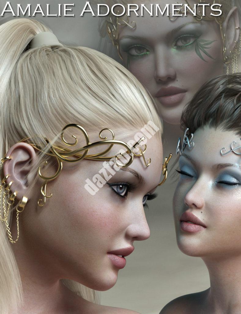 [daz服装] 创世纪3章的Amalie装饰品-DAZ爱好者