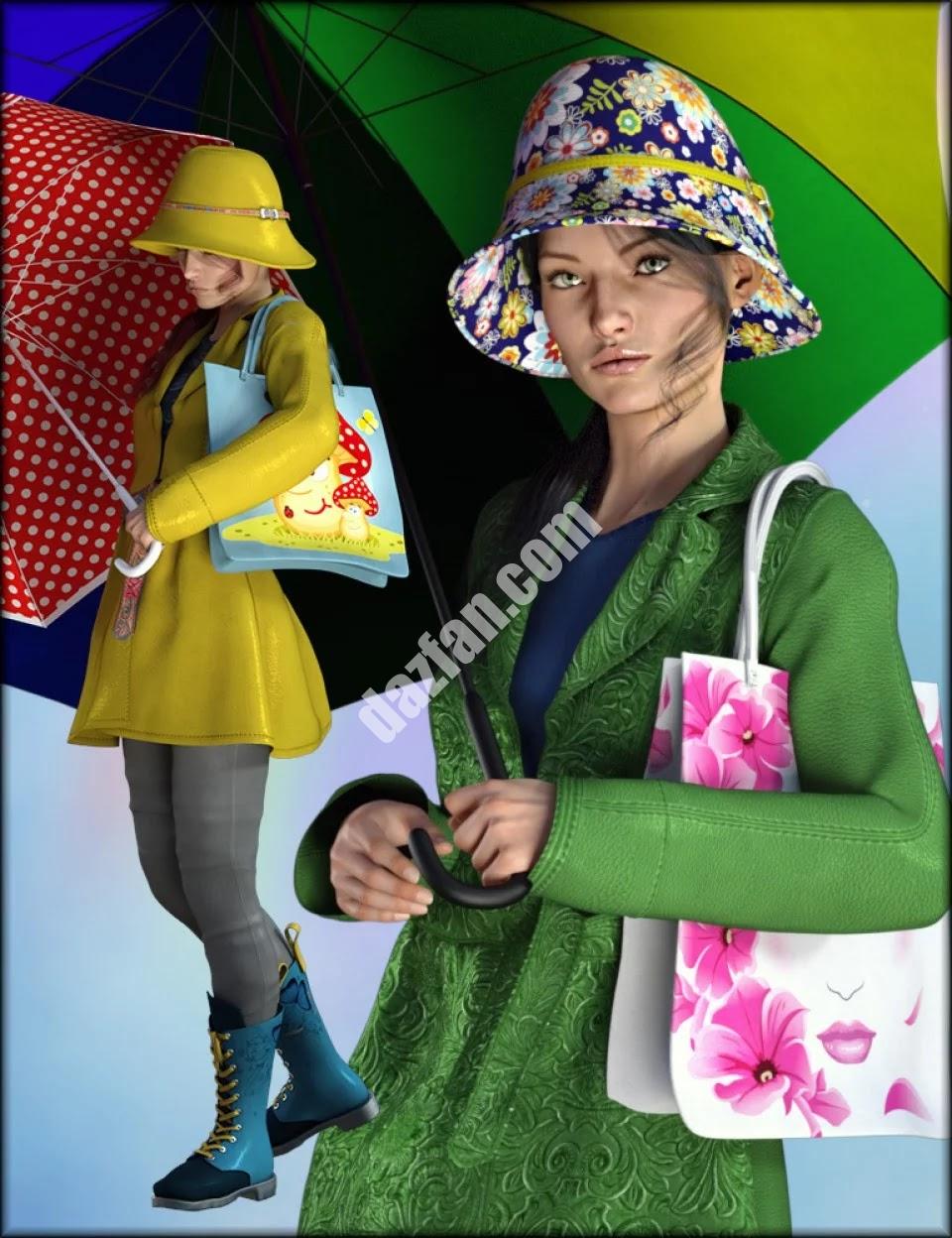 [daz服装] 四月雨纹理-DAZ爱好者