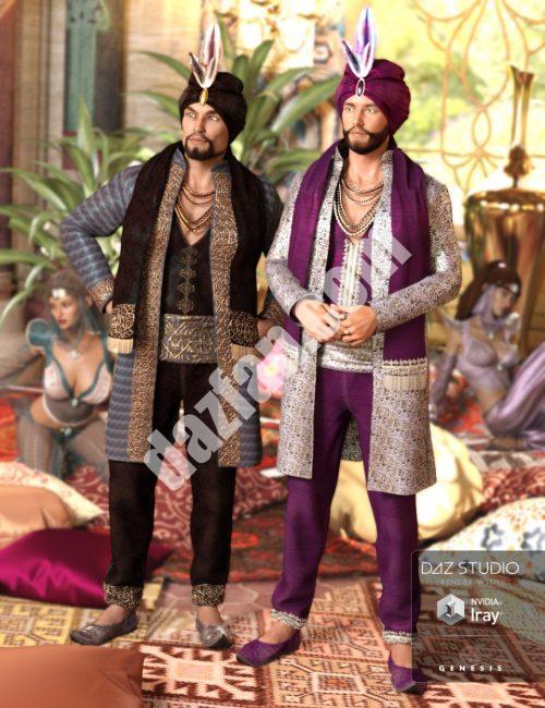 [daz服装] 阿拉伯王子服装纹理-DAZ爱好者