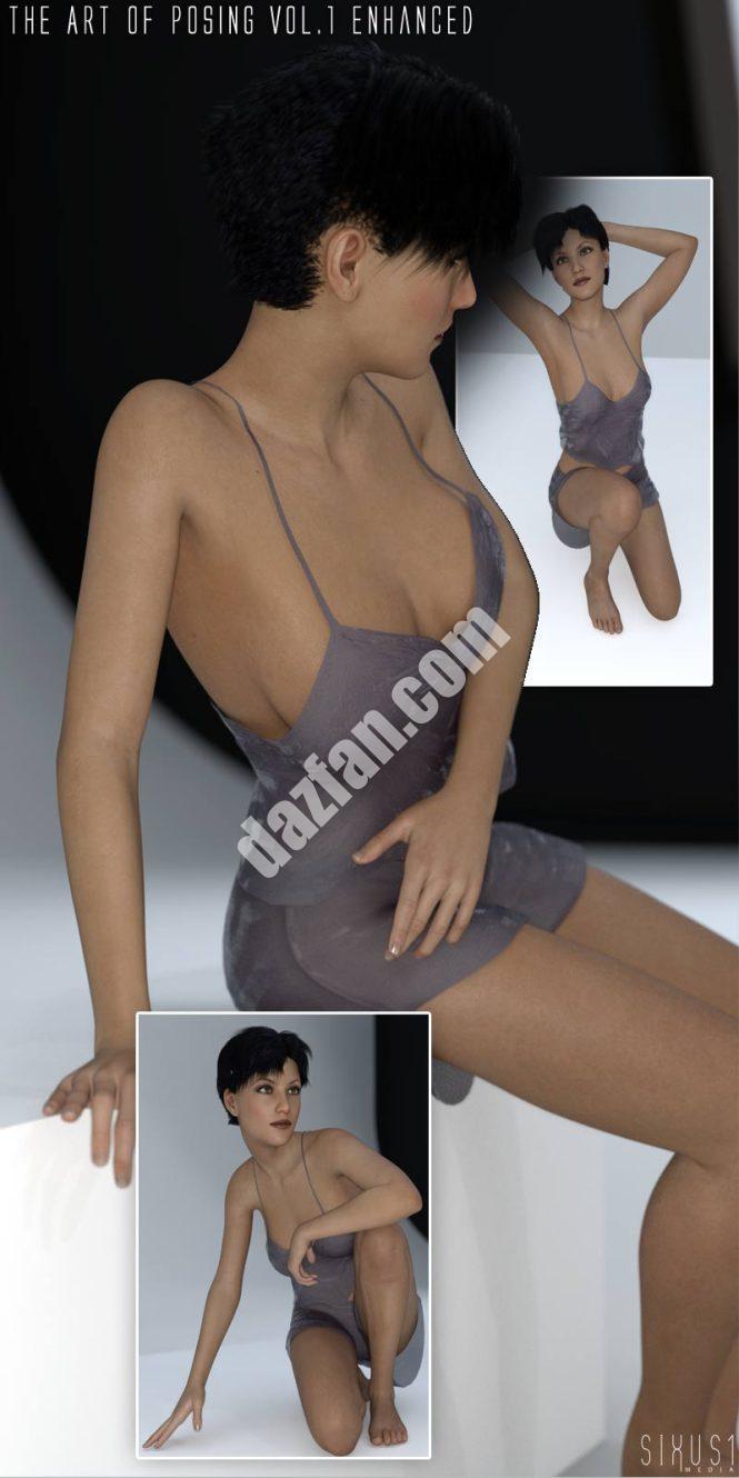 [daz姿势] 艺术开发的艺术姿势卷1-DAZ爱好者
