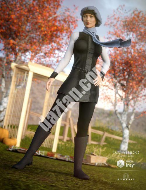 [daz服装] 创世纪3女性秋季时髦装-DAZ爱好者