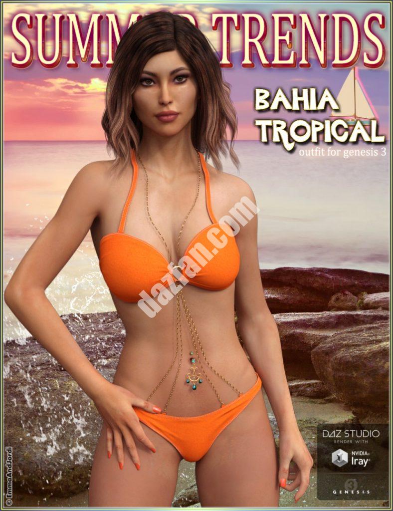 [daz服装] 巴伊亚热带服装创世纪3 (s)-DAZ爱好者
