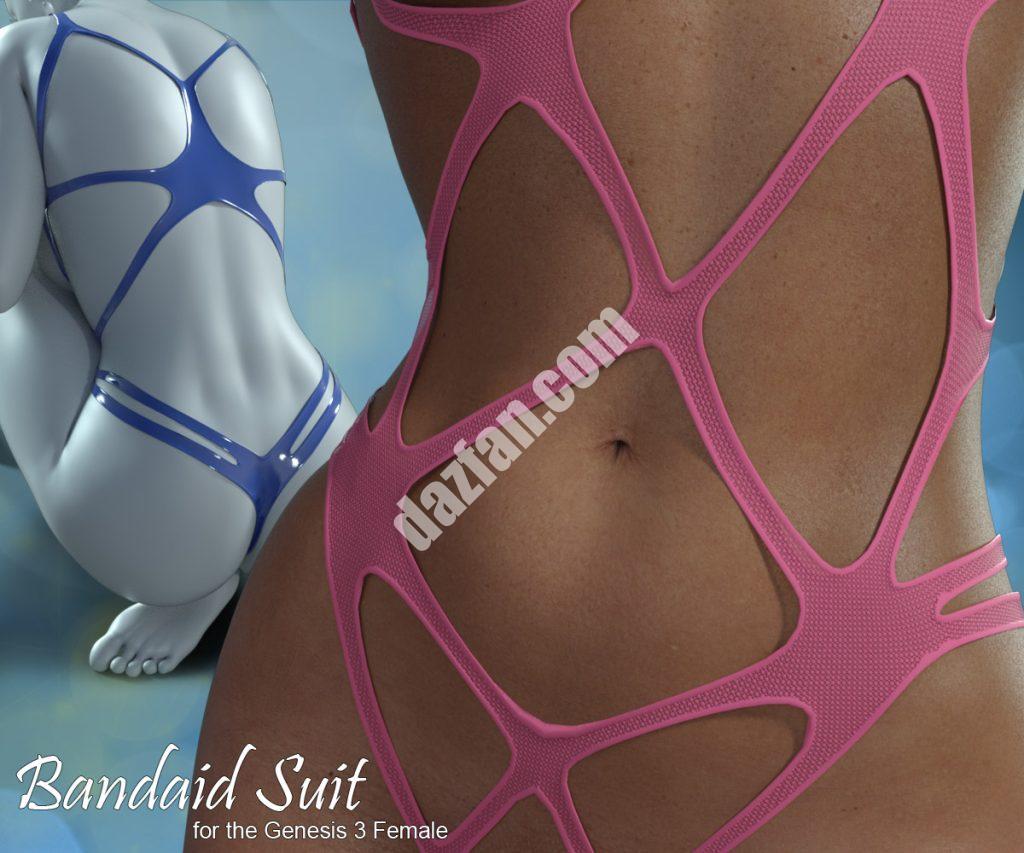 [daz服装] 创世纪3女性创可贴套装-DAZ爱好者