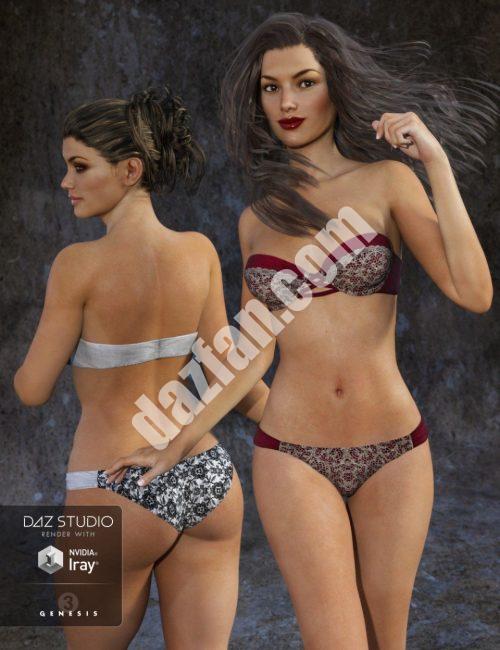 [daz服装] 带多比基尼内衣纹理-DAZ爱好者