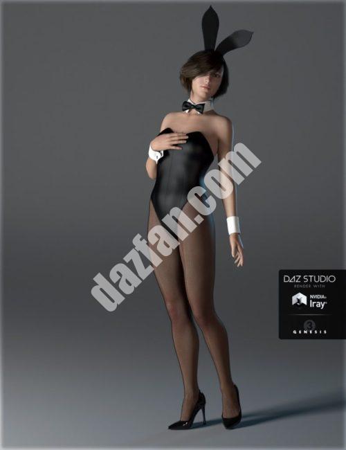 [daz服装] 创世纪3女兔女郎服装-DAZ爱好者