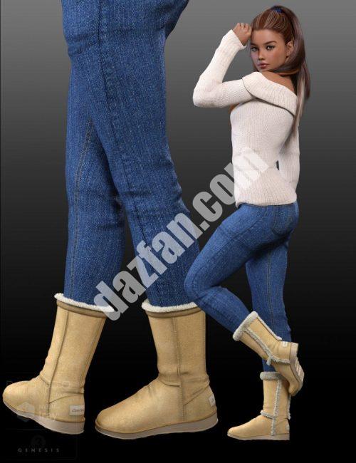 [daz服装] 《创世纪3》女性版Comfeez Boots-DAZ爱好者