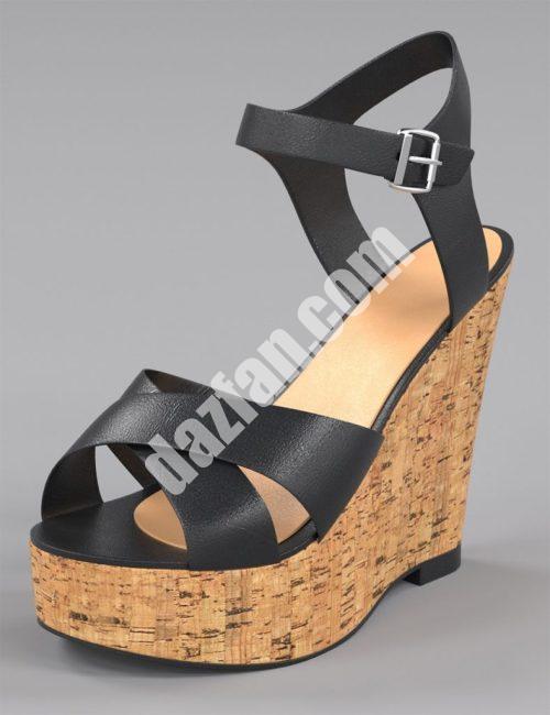 [daz服装] 创世纪3女性软木楔-DAZ爱好者