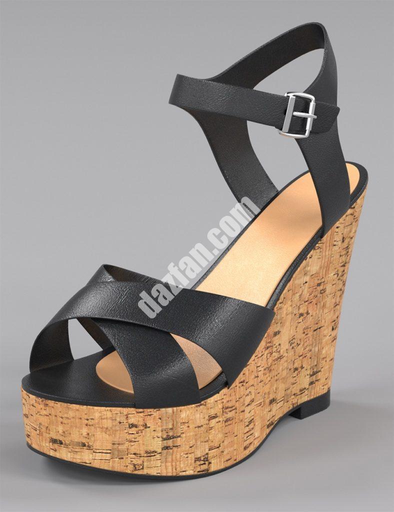 [daz服装] 创世纪3女性软木楔-DAZ爱好者