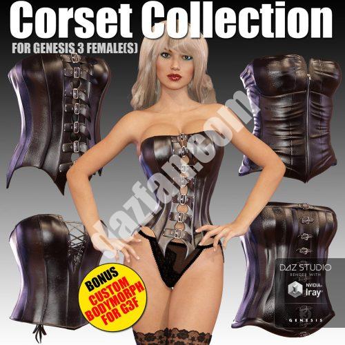 [daz服装] 创世纪3女性紧身胸衣系列-DAZ爱好者