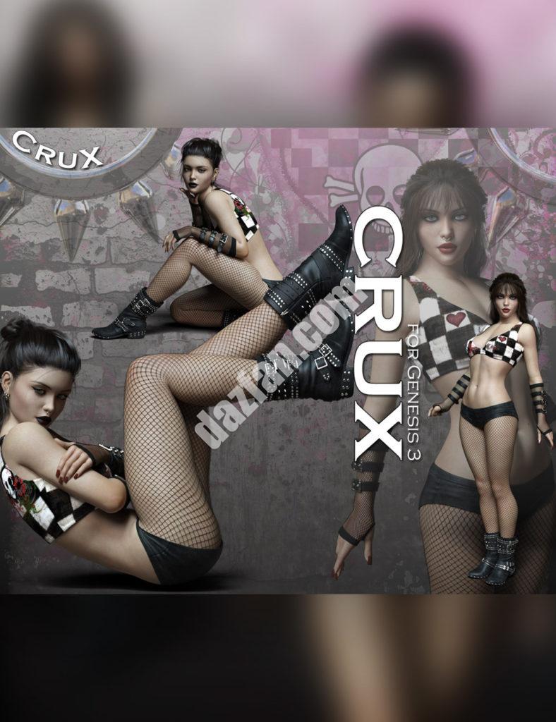 [daz服装] 创世纪3号女性的CruX装备-DAZ爱好者