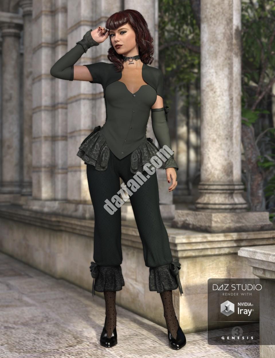 [daz服装] 创世纪3女性的黑暗沉默-DAZ爱好者