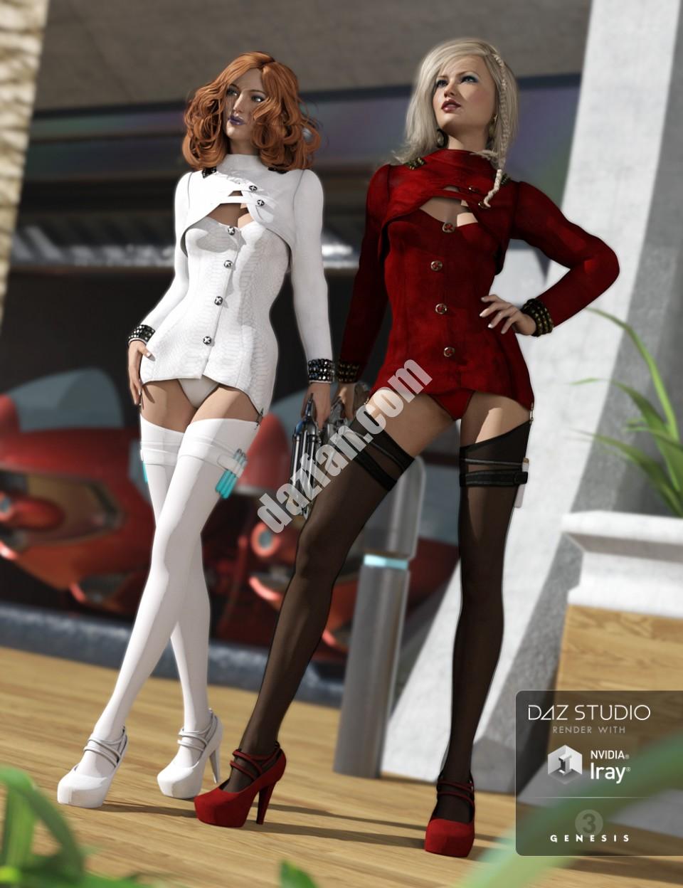 [daz服装] 致命阴谋服装纹理-DAZ爱好者