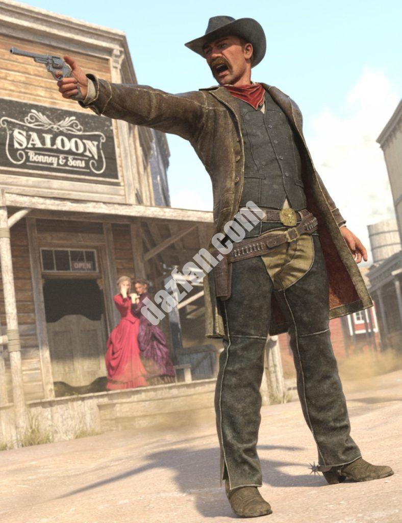 [daz服装] 创世纪3男版Desperado HD服装-DAZ爱好者