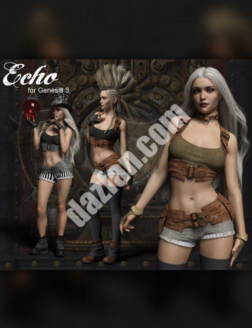 [daz服装] 创世纪3号女性的回声装备-DAZ爱好者