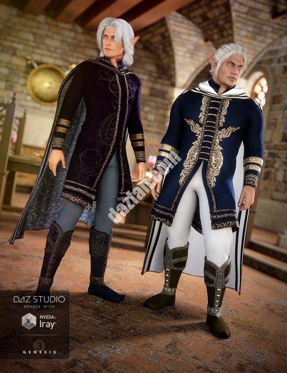 [daz服装] 精灵王子的服装纹理-DAZ爱好者