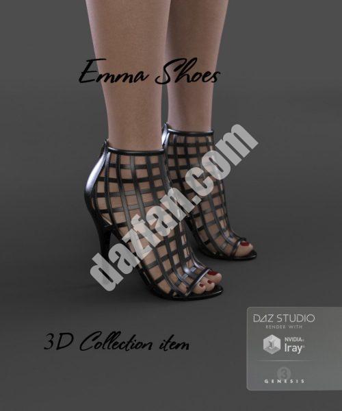 [daz服装] 艾玛创世纪3女鞋-DAZ爱好者