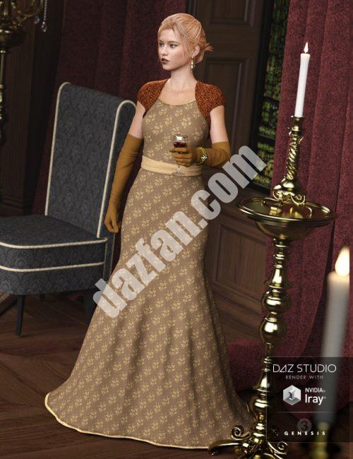 [daz服装] 创世纪3女性晚礼服-DAZ爱好者