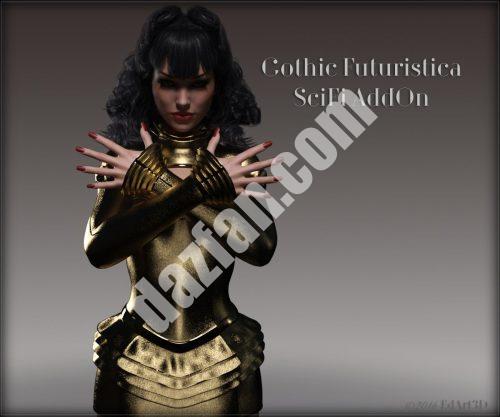 [daz服装] 哥特未来主义科幻插件-DAZ爱好者