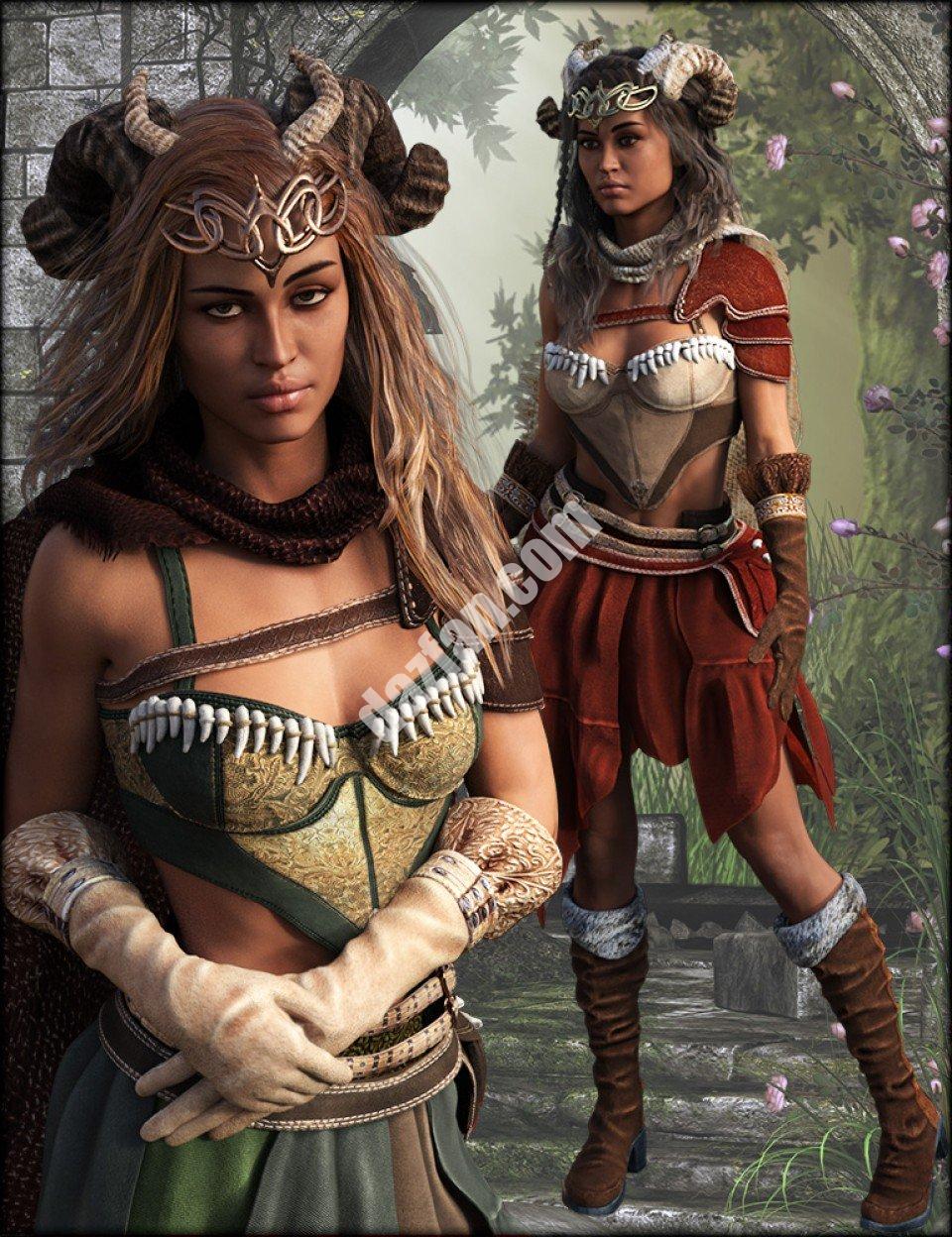 [daz服装] 绿色女王纹理-DAZ爱好者