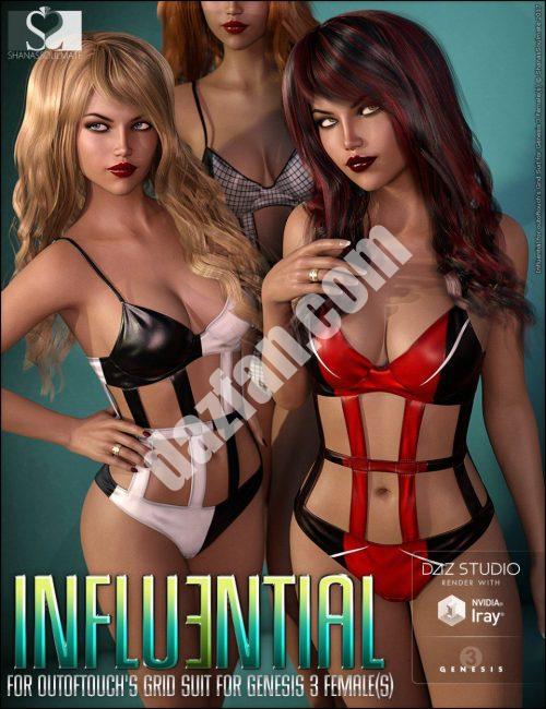 [daz服装] 网格套装影响纹理-DAZ爱好者