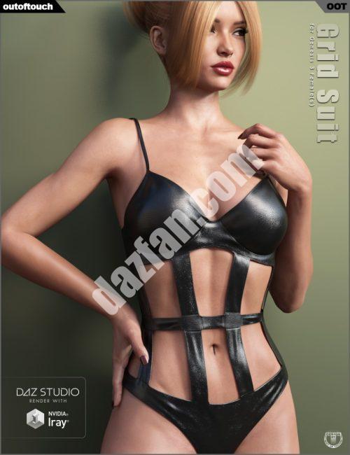 [daz服装] 创世纪3女性格子服-DAZ爱好者