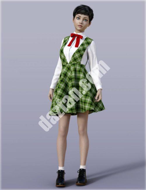 [daz服装] H&C创世纪3女生校服A-DAZ爱好者