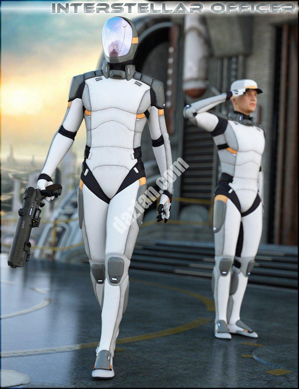 [daz服装] HFS创世纪3星际官员-DAZ爱好者