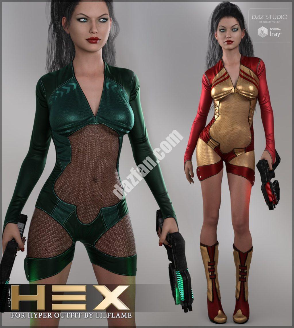 [daz服装] Hex for Hyper Outfit-DAZ爱好者