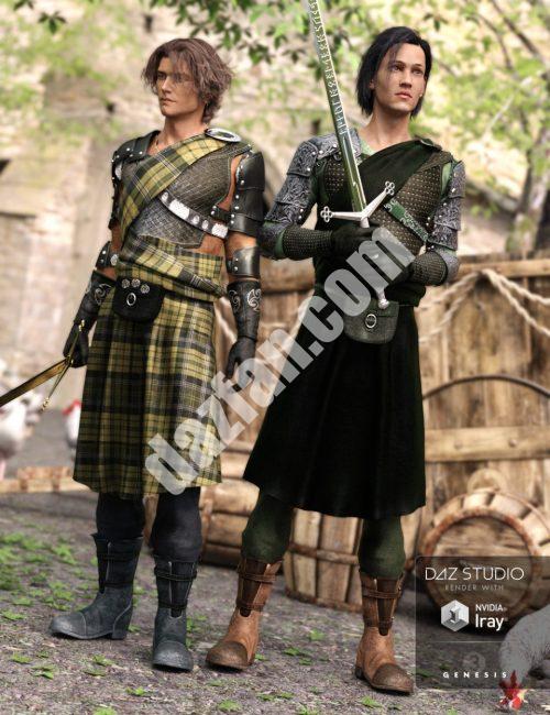 [daz服装] 高地人服装纹理-DAZ爱好者