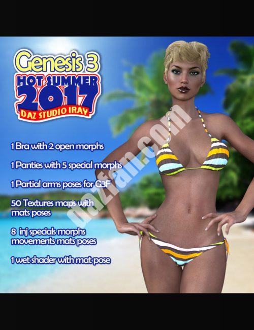[daz服装] G3女性2017年炎热的夏天-DAZ爱好者