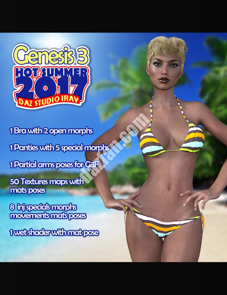 [daz服装] G3女性2017年炎热的夏天-DAZ爱好者