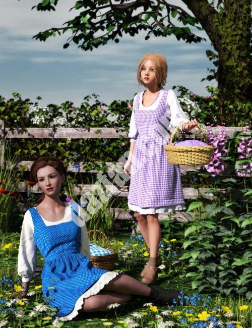 [daz服装] 《创世纪3》中的乡村少女-DAZ爱好者