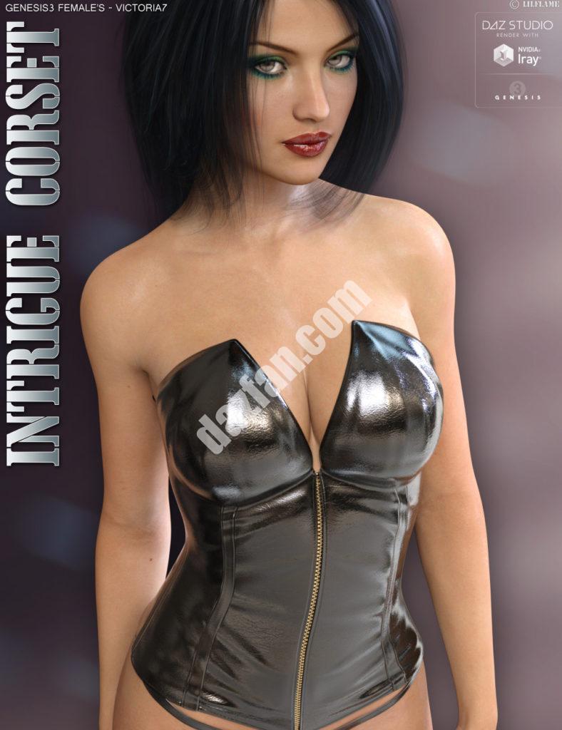 [daz服装] 创世纪3女性的阴谋紧身胸衣-DAZ爱好者