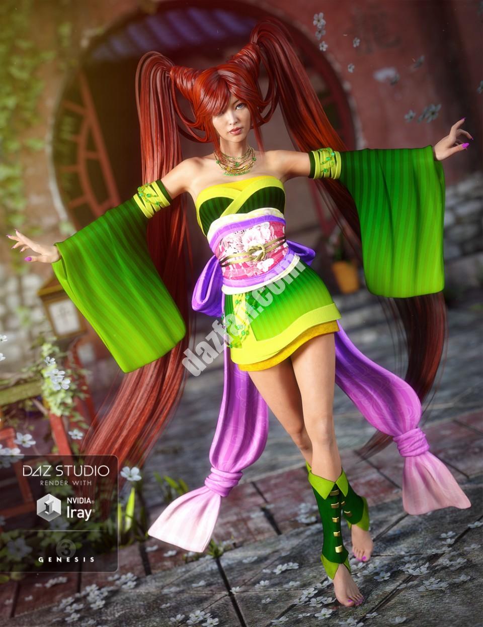 [daz服装] 《创世纪3》女版玉虎-DAZ爱好者