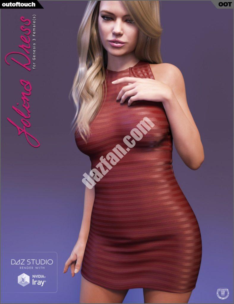 [daz服装] 乔丽娜创世纪3女裙-DAZ爱好者