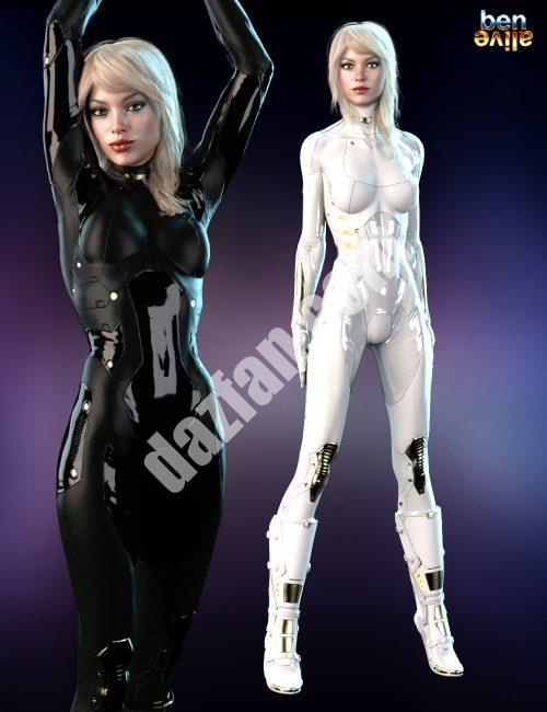 [daz服装] 木星装甲iray材料的SF紧身衣和SF靴子-DAZ爱好者