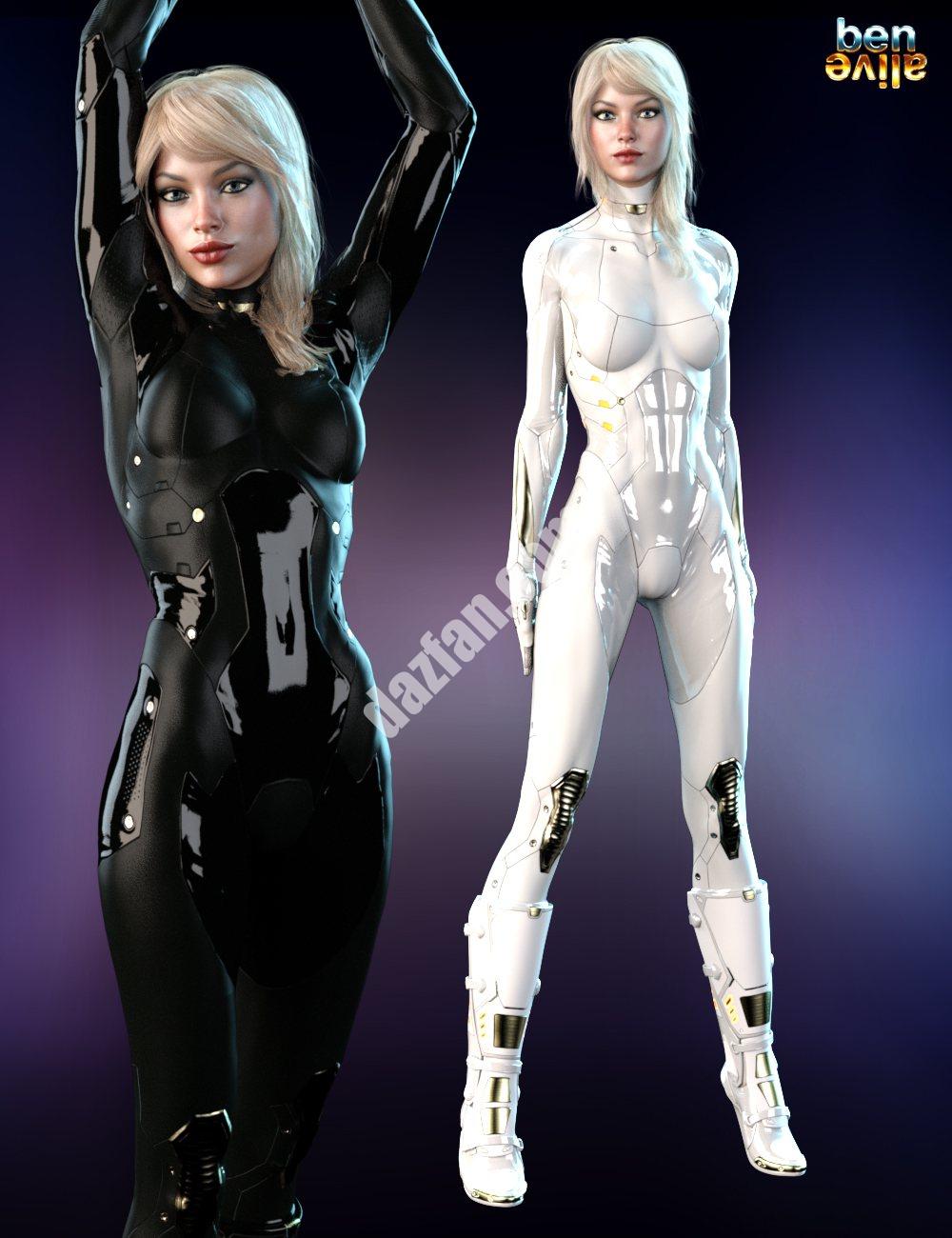 [daz服装] 木星装甲iray材料的SF紧身衣和SF靴子-DAZ爱好者