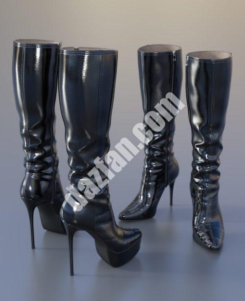 [daz服装] G3F膝靴-DAZ爱好者