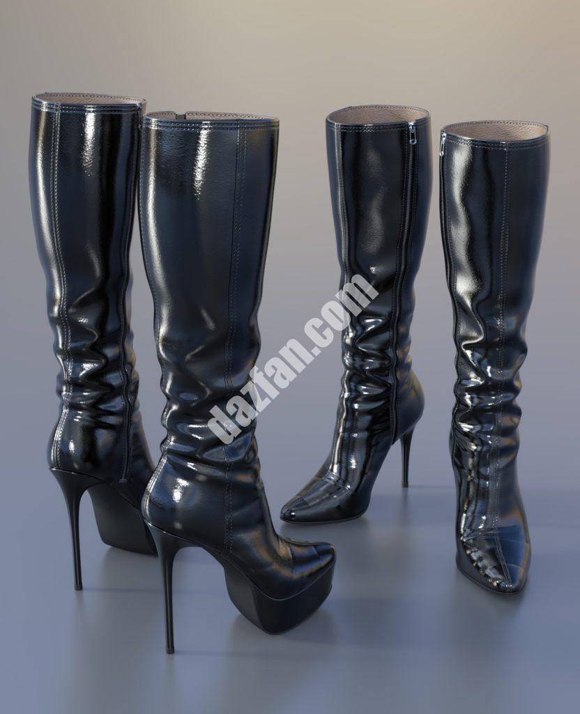 [daz服装] G3F膝靴-DAZ爱好者