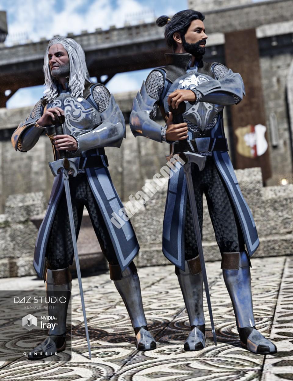 [daz服装] 《创世纪3》中的英勇骑士-DAZ爱好者