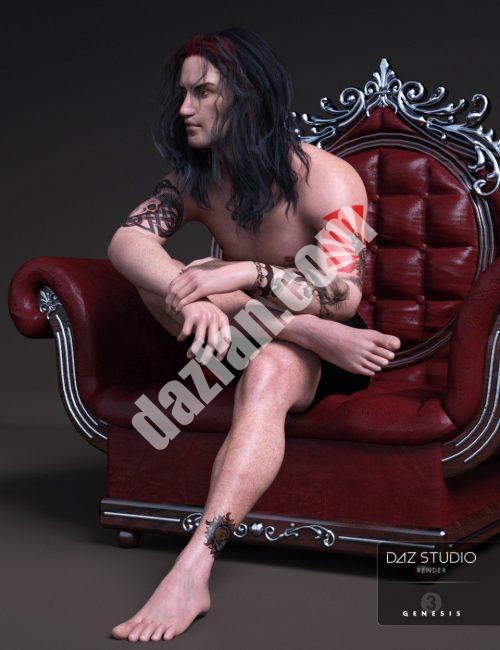 [daz服装] LIE纹身预设创世纪3男性-DAZ爱好者